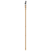 Produktbild för Skjutdörr Naturlig och svart 73,5 x 198,5 cm