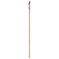 Produktbild för Skjutdörr Naturlig och svart 93 x 202 cm