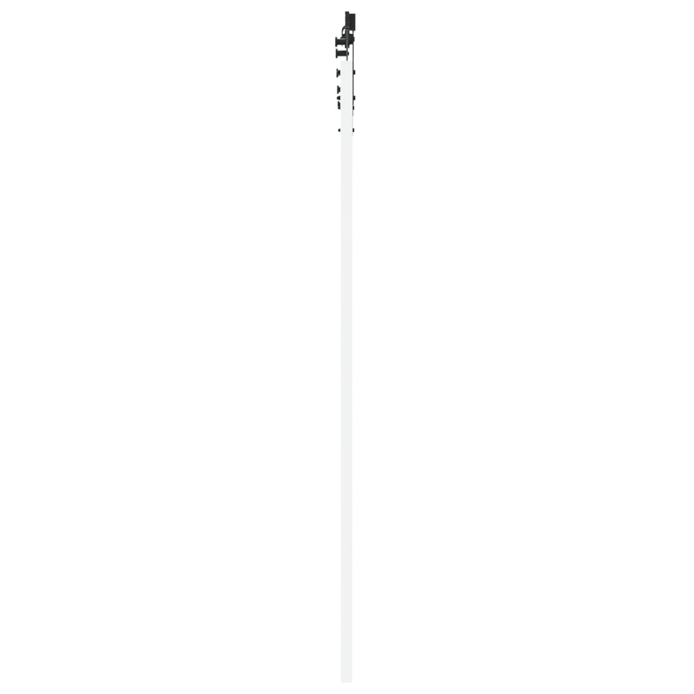Produktbild för Skjutdörr Vit och svart 93 x 202 cm Massivt tallträ och glas