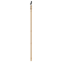 Produktbild för Skjutdörr Naturlig och svart 93 x 211 cm