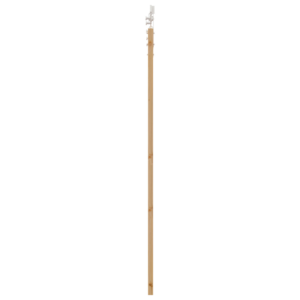 Produktbild för Skjutdörr Brun 73.5 x 198.5 cm Trä och metall