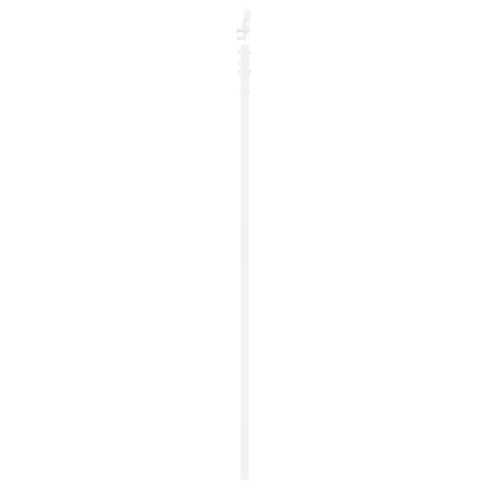 Produktbild för Skjutdörr Vit 83 x 202 cm Massivt tallträ och glas