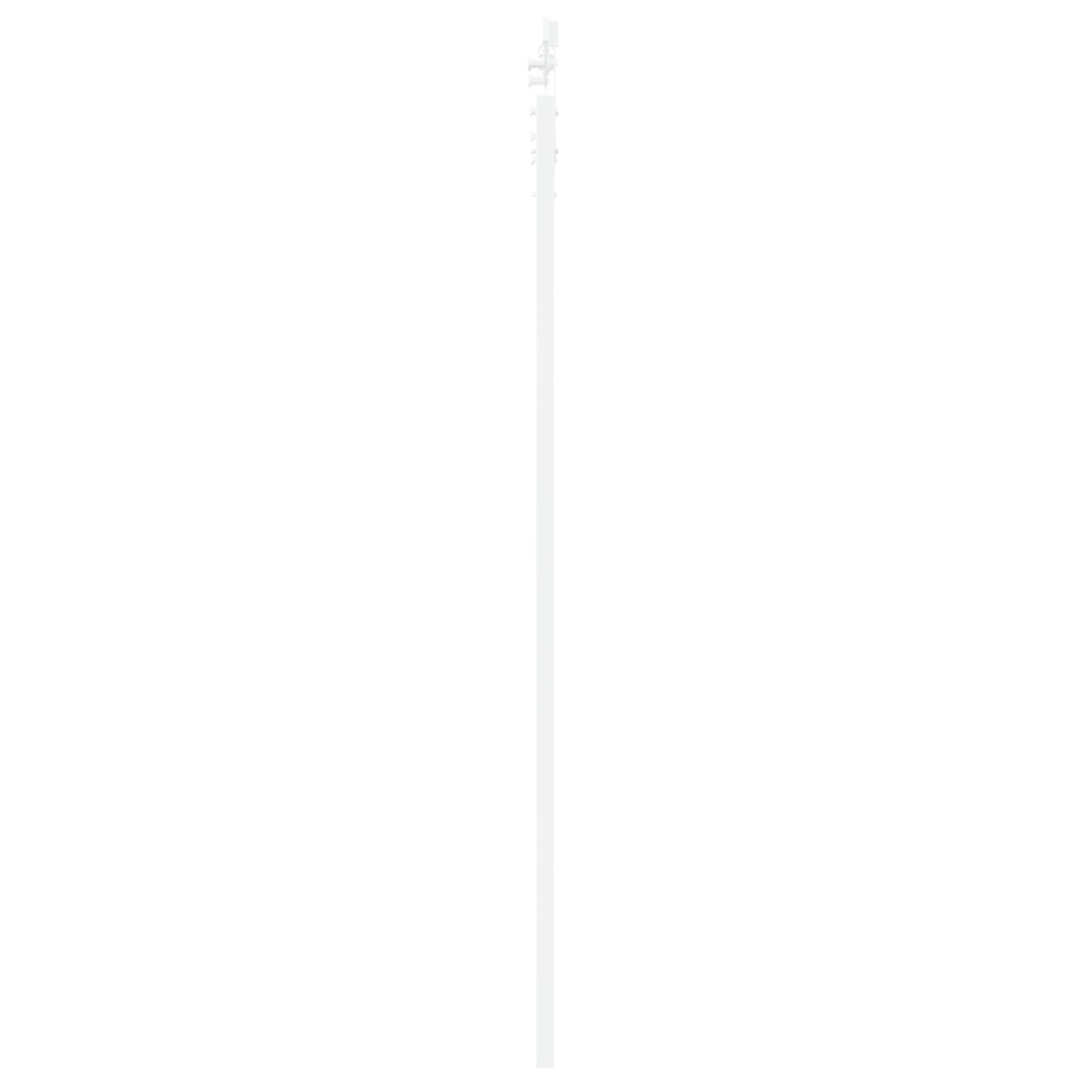 Produktbild för Skjutdörr Vit 83 x 211 cm Massivt tallträ och glas