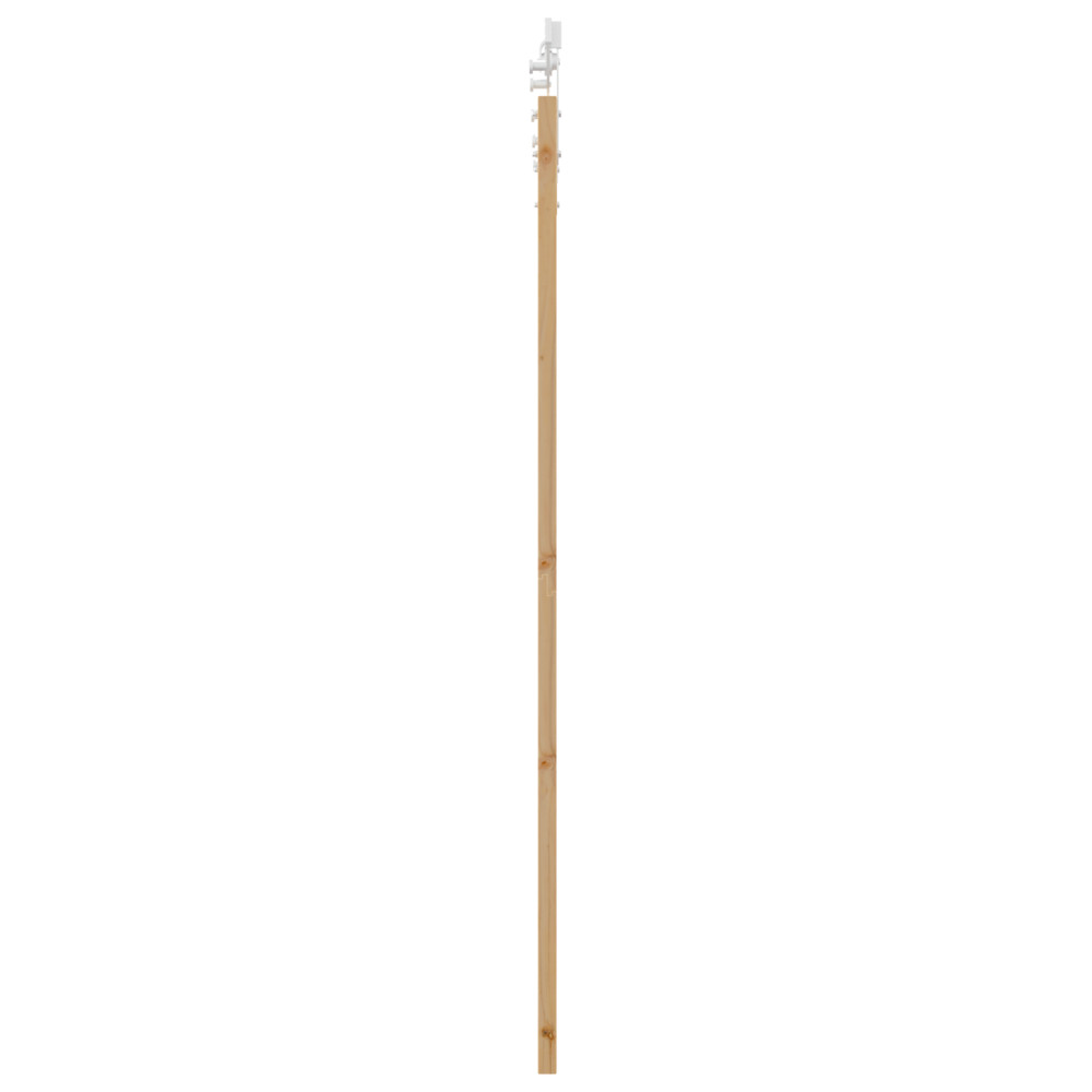Produktbild för Skjutdörr Naturfärg 93 x 202 cm Massivt tallträ och glas