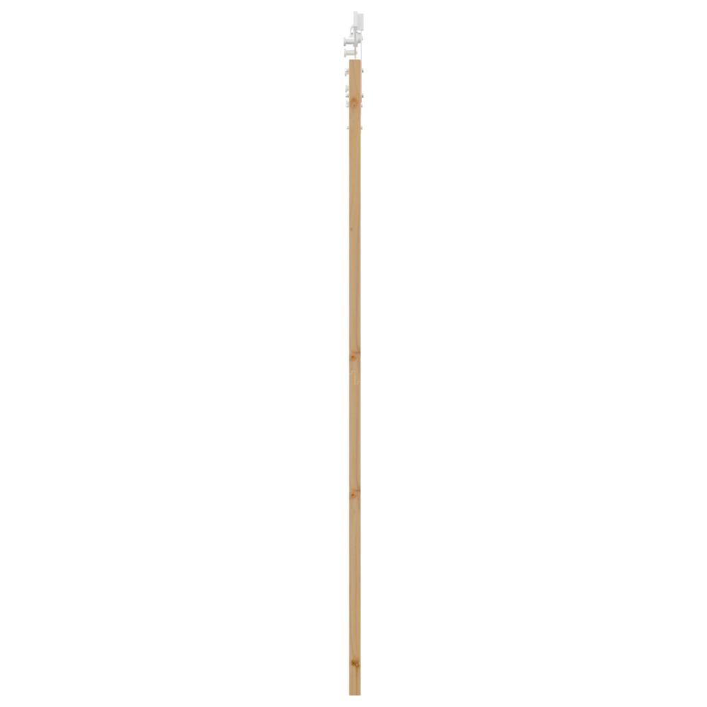 Produktbild för Skjutdörr Naturfärg 93 x 211 cm Massivt tallträ och glas