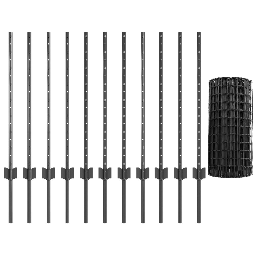 Produktbild för Svetsat trådstängsel 25 x 0,8 m (B x H) PVC-belagda stål Grå
