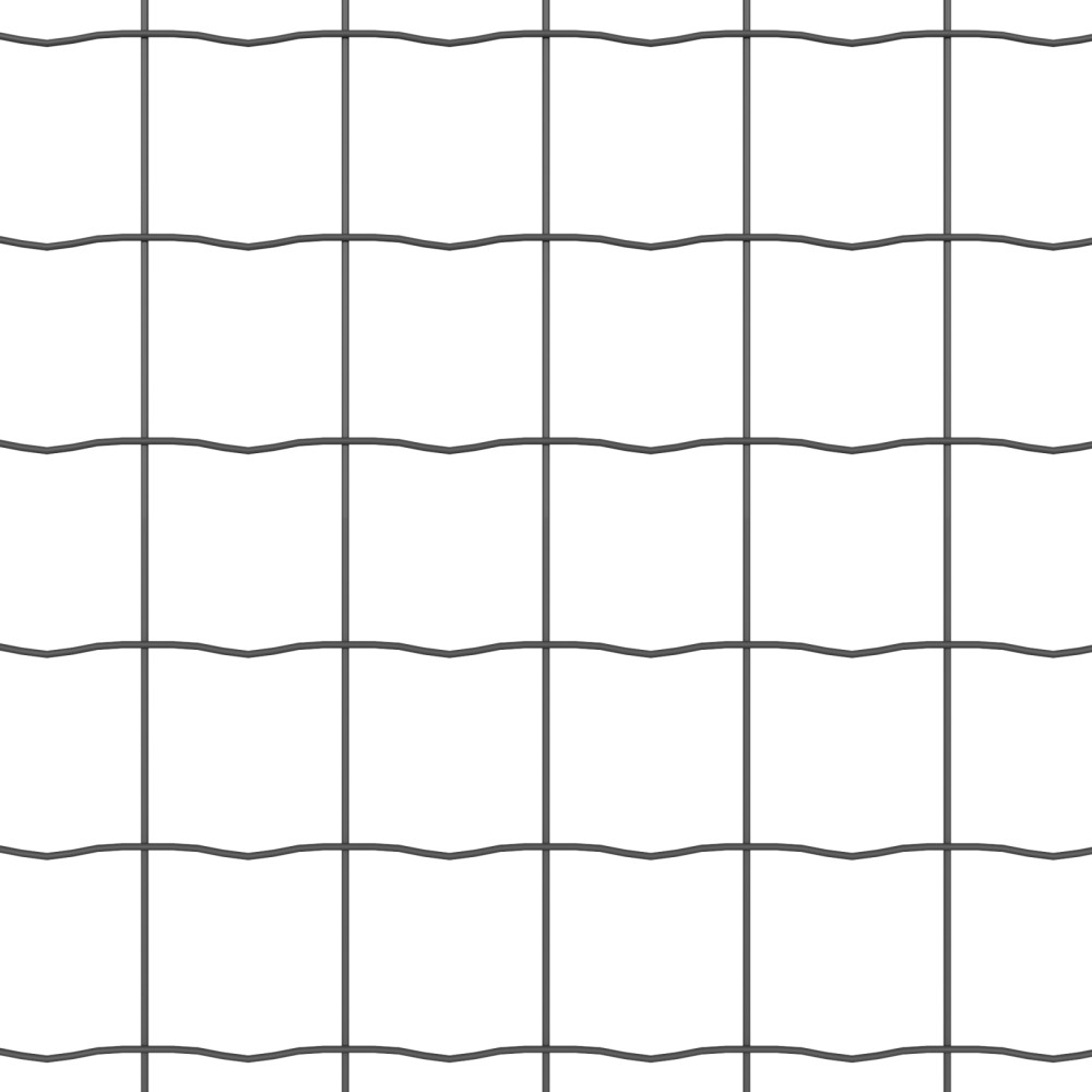 Produktbild för Svetsat trådstängsel 25 x 0,8 m (B x H) PVC-belagda stål Grå