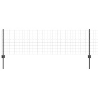 Produktbild för Svetsat trådstängsel 25 x 0,6 m (B x H) PVC-belagda stål Grå