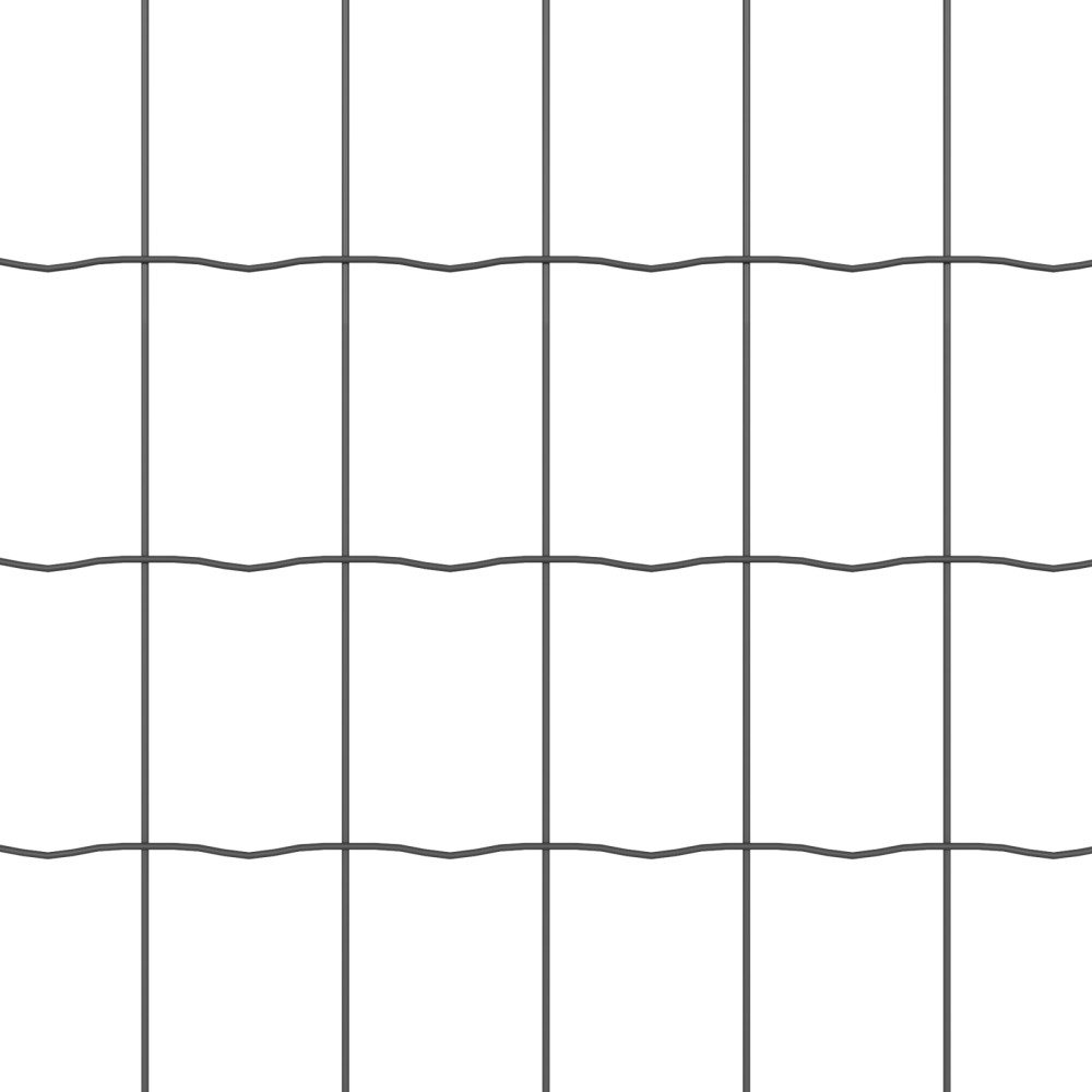 Produktbild för Svetsat trådstängsel 25 x 0,6 m (B x H) PVC-belagda stål Grå