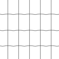 Produktbild för Svetsat trådstängsel 25 x 0,6 m (B x H) PVC-belagda stål Grå