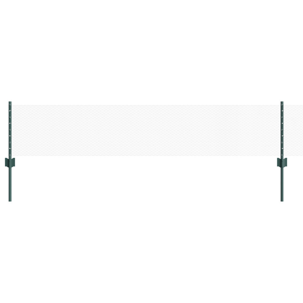 Produktbild för Svetsat trådstängsel 10 x 0,4 m PVC-belagda stål Grön Mesh