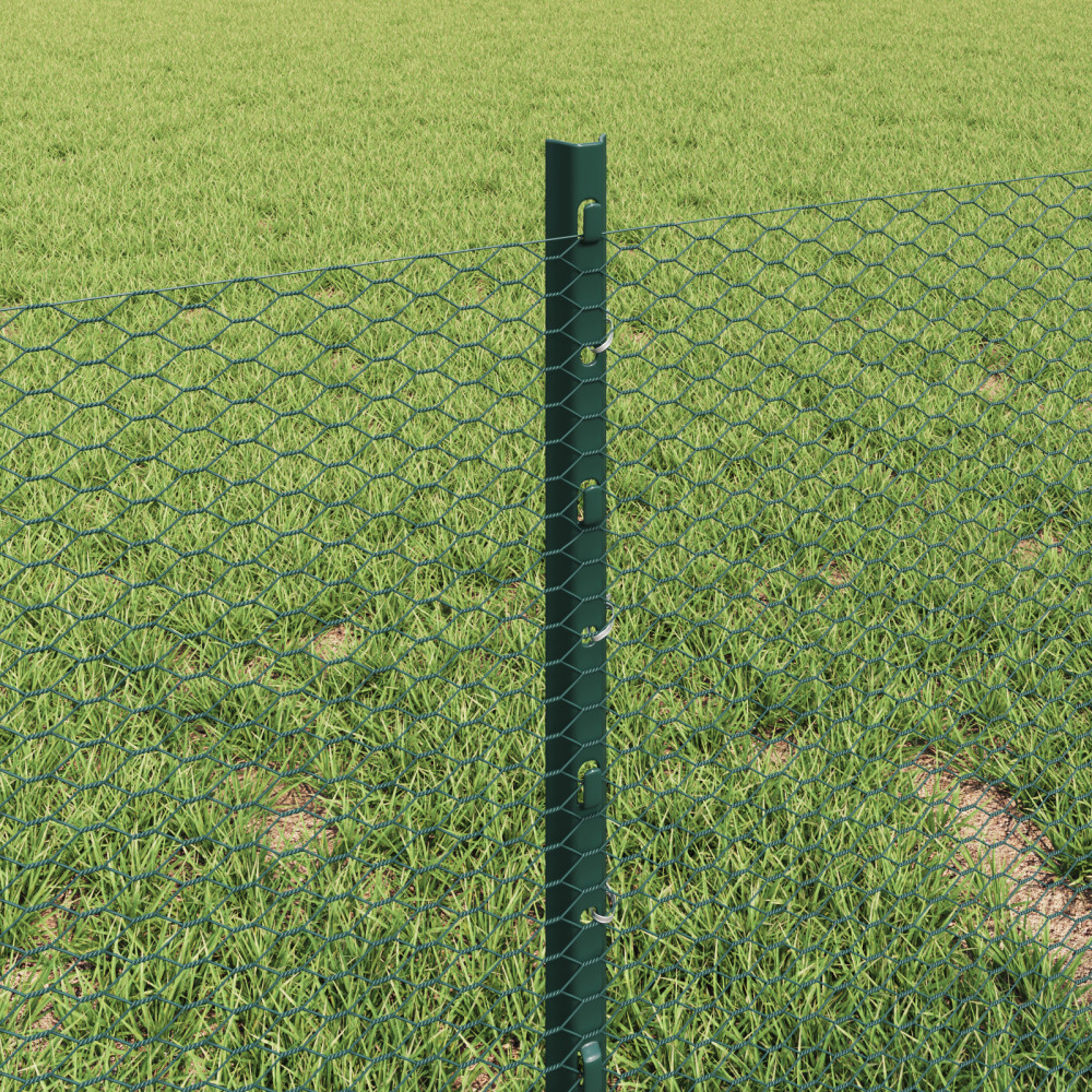 Produktbild för Svetsat trådstängsel 10 x 0,4 m PVC-belagda stål Grön Mesh