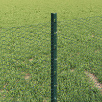 Produktbild för Svetsat trådstängsel 10 x 0,4 m PVC-belagda stål Grön Mesh