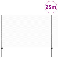 Produktbild för Utomhus hexagonal stängsel med stolpe 25 x 1,6 m Grå Mesh