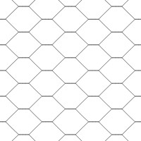 Produktbild för Utomhus hexagonal stängsel med stolpe 25 x 1,6 m Grå Mesh