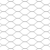 Produktbild för Utomhus hexagonal stängsel med stolpe 100 x 0,8 m Grå Mesh