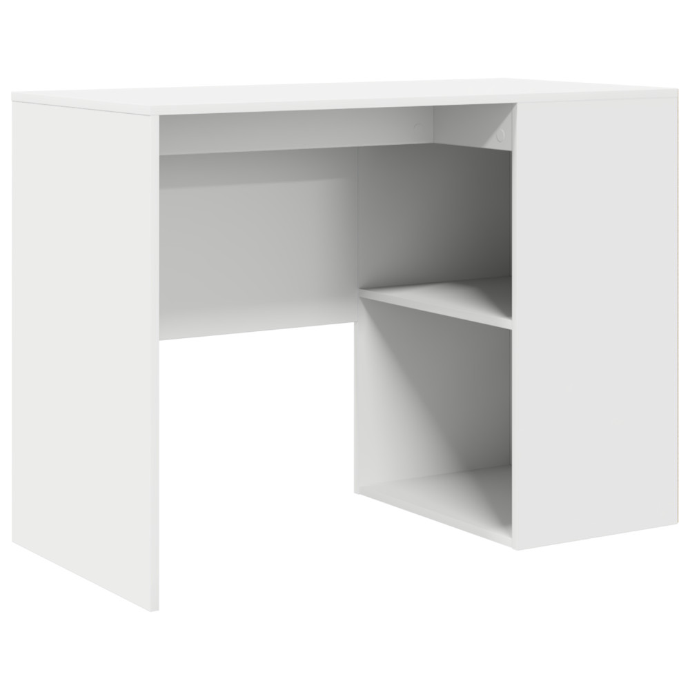 Produktbild för Hörnskrivbord med låda Vit 102 x 88 x 75 cm