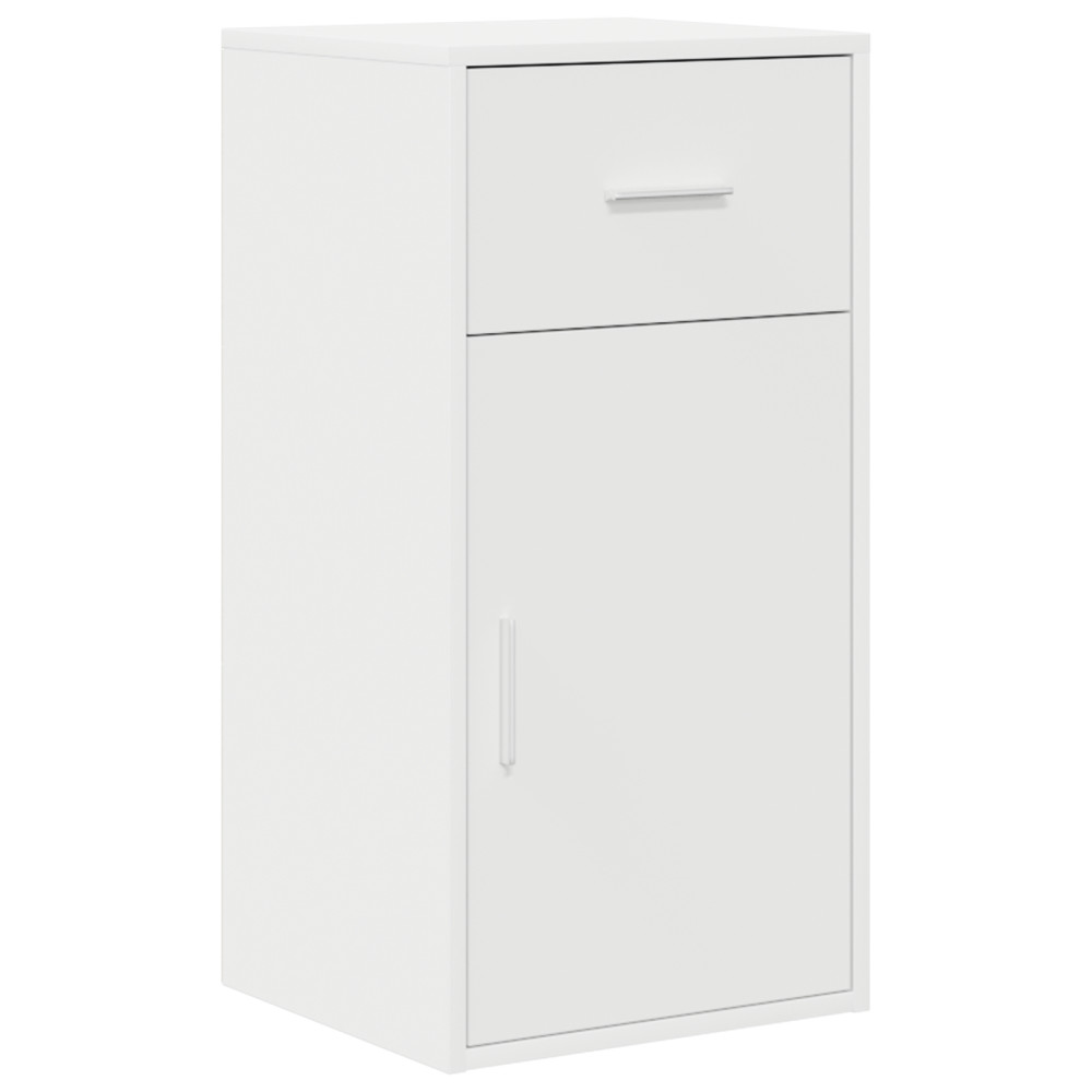Produktbild för Hörnskrivbord med låda Vit 102 x 88 x 75 cm