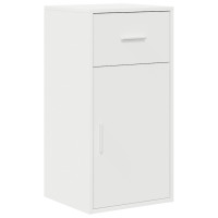 Produktbild för Hörnskrivbord med låda Vit 102 x 88 x 75 cm