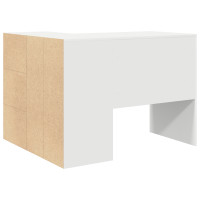 Produktbild för Hörnskrivbord med låda Vit 102 x 88 x 75 cm