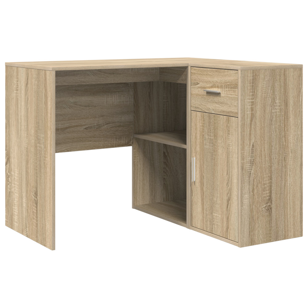 Produktbild för Hörnskrivbord med låda Sonoma-ek 102 x 88 x 75 cm