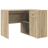 Produktbild för Hörnskrivbord med låda Sonoma-ek 102 x 88 x 75 cm
