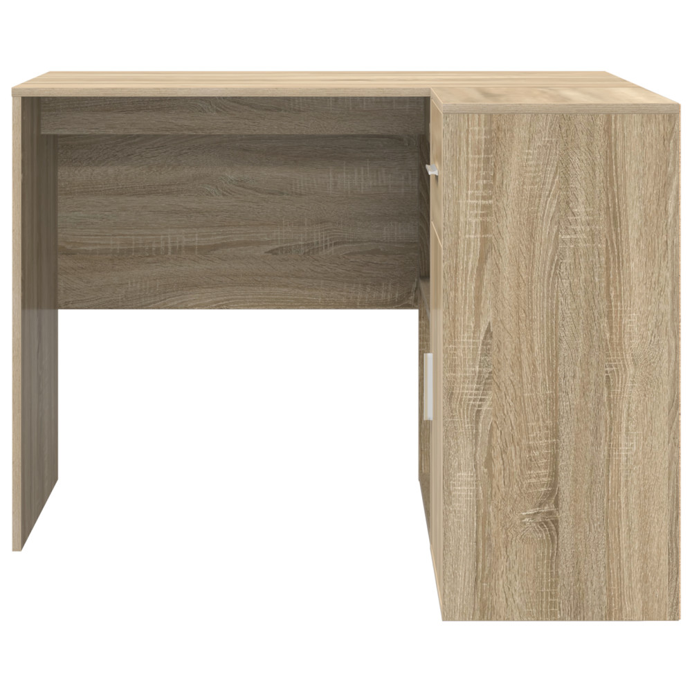 Produktbild för Hörnskrivbord med låda Sonoma-ek 102 x 88 x 75 cm