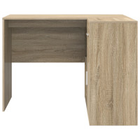 Produktbild för Hörnskrivbord med låda Sonoma-ek 102 x 88 x 75 cm