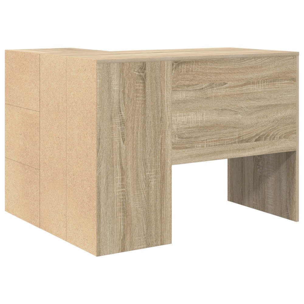 Produktbild för Hörnskrivbord med låda Sonoma-ek 102 x 88 x 75 cm