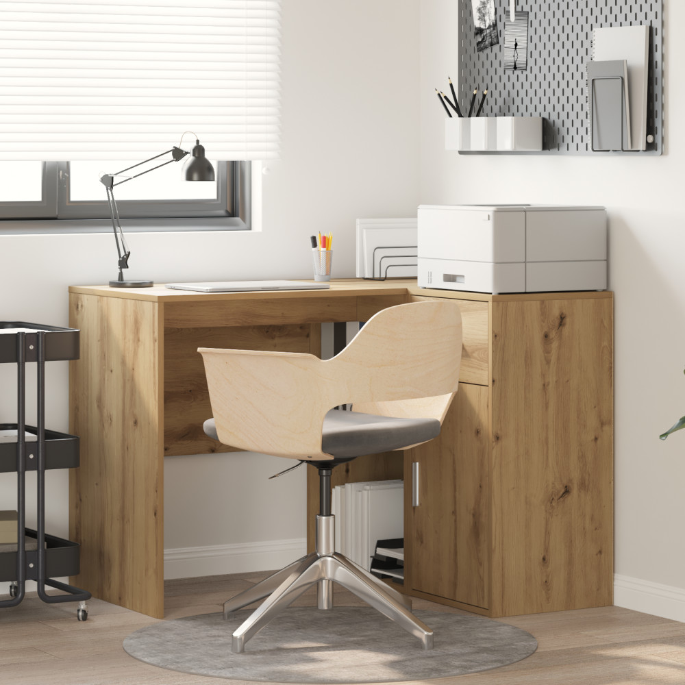 Produktbild för Hörnskrivbord med låda Artisan Ek 102 x 88 x 75 cm