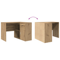 Produktbild för Hörnskrivbord med låda Artisan Ek 102 x 88 x 75 cm