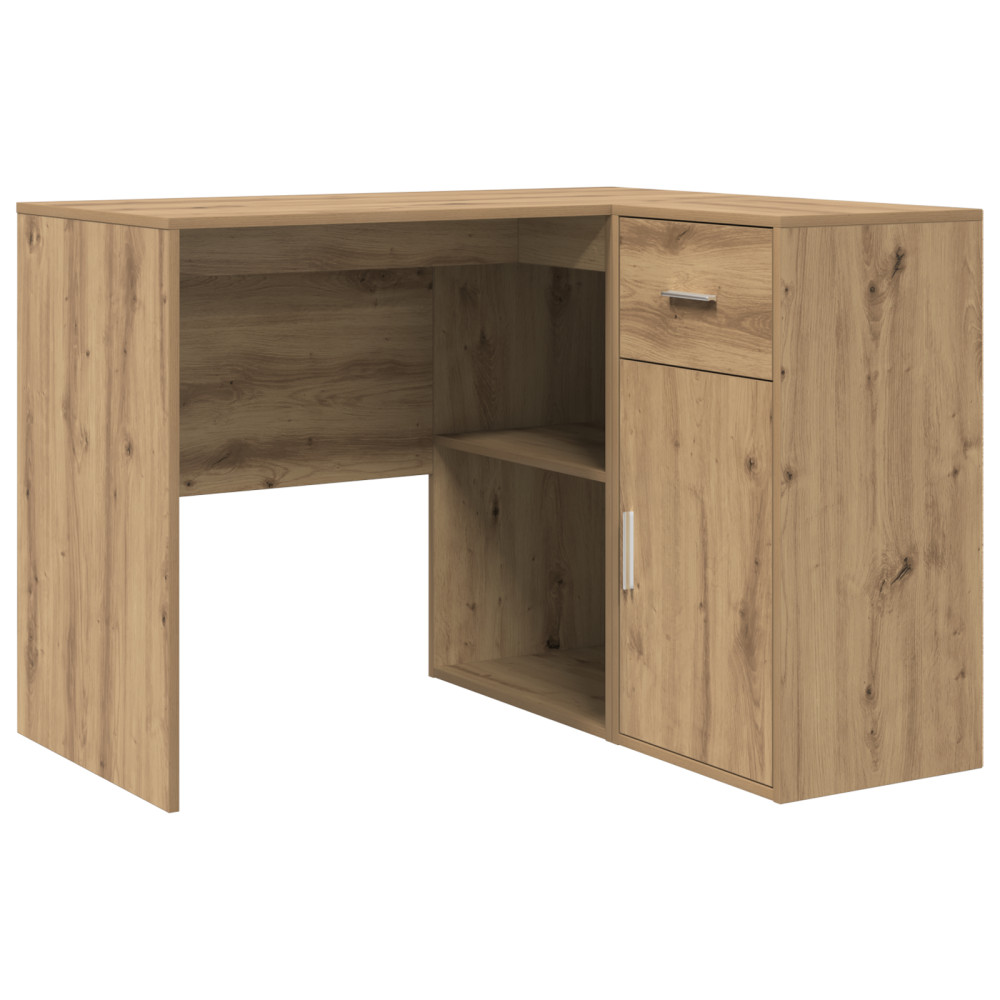 Produktbild för Hörnskrivbord med låda Artisan Ek 102 x 88 x 75 cm