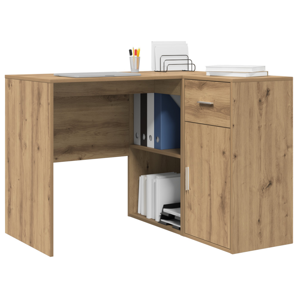 Produktbild för Hörnskrivbord med låda Artisan Ek 102 x 88 x 75 cm