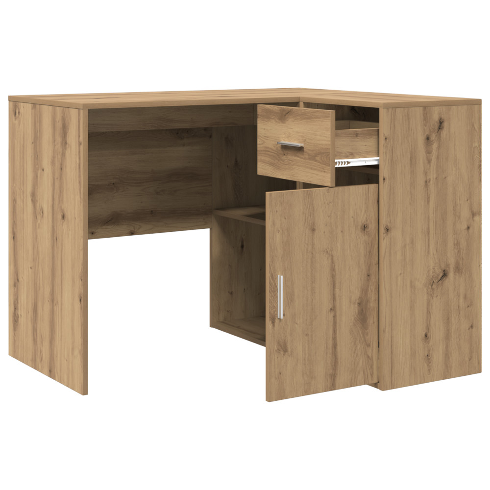 Produktbild för Hörnskrivbord med låda Artisan Ek 102 x 88 x 75 cm