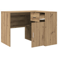Produktbild för Hörnskrivbord med låda Artisan Ek 102 x 88 x 75 cm