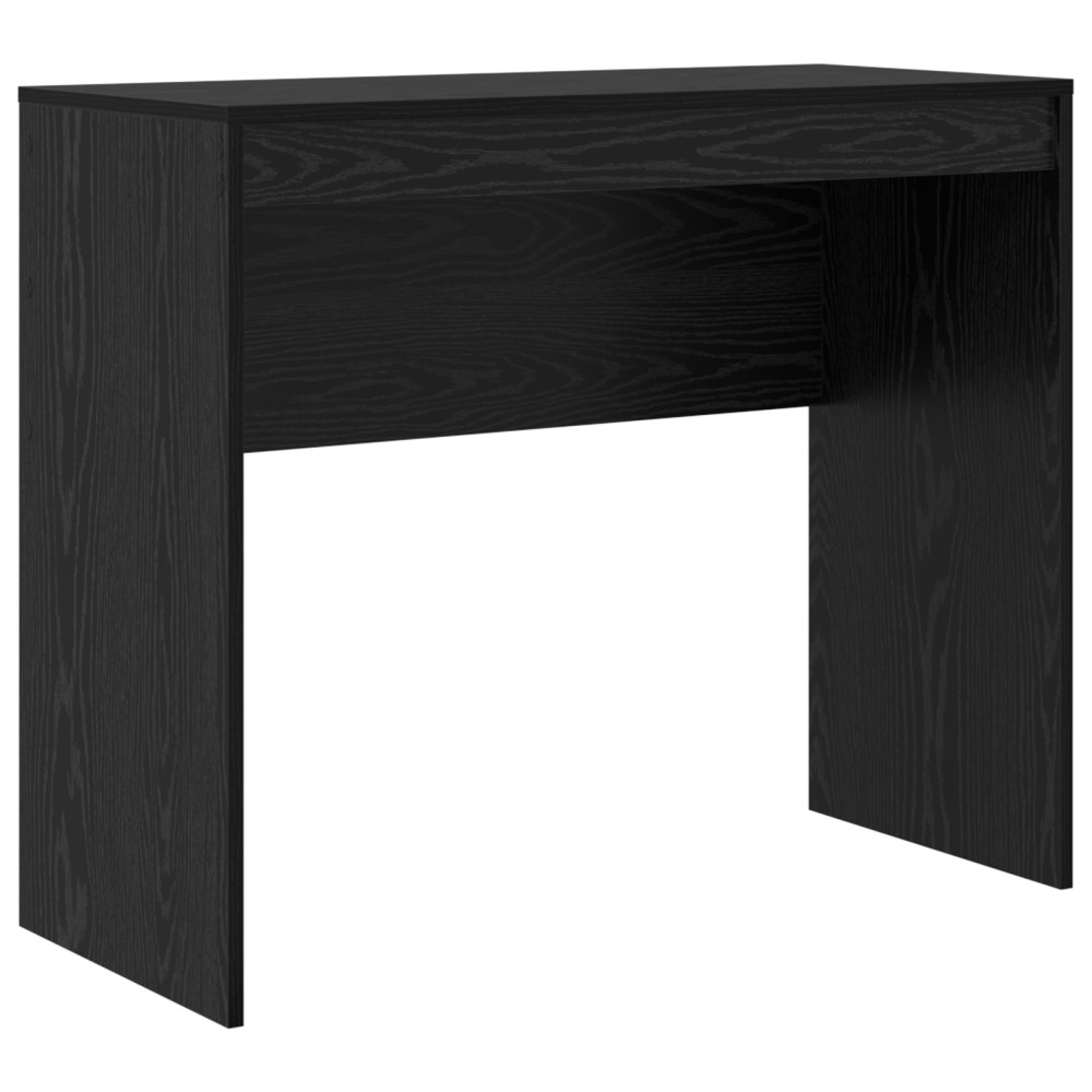 Produktbild för Skrivbord med låda med hylla med lagring 2 pcs Svart Ek
