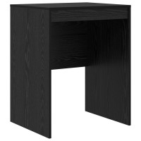 Produktbild för Skrivbord med låda med hylla med lagring 2 pcs Svart Ek