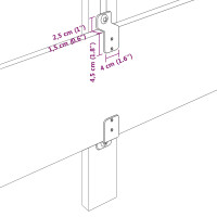 Produktbild för Huvudgavel Mörkbrun 100 cm tyg