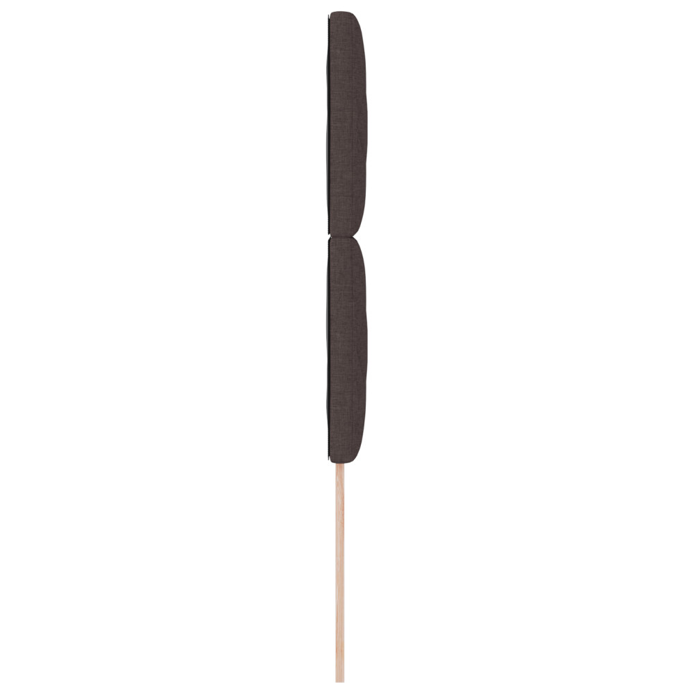 Produktbild för Huvudgavel Mörkbrun 100 cm tyg