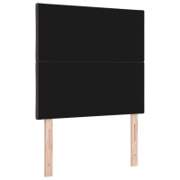 Produktbild för Huvudgavel Mörkbrun 100 cm tyg