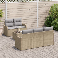 Produktbild för Trädgårdsoffset Beige konstrotting