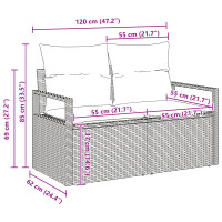 Produktbild för Soffset 6 pcs Grå konstrotting