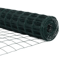 Produktbild för Utomhus Euro Zaorlarsgränd 25 x 1 m PVC-belagda stål Grön Mesh