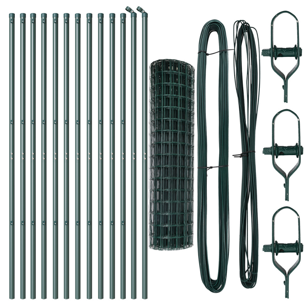 Produktbild för Utomhus Euro Zaorlarsgränd 25 x 1 m PVC-belagda stål Grön Mesh