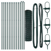 Produktbild för Utomhus Euro Zaorlarsgränd 25 x 1 m PVC-belagda stål Grön Mesh