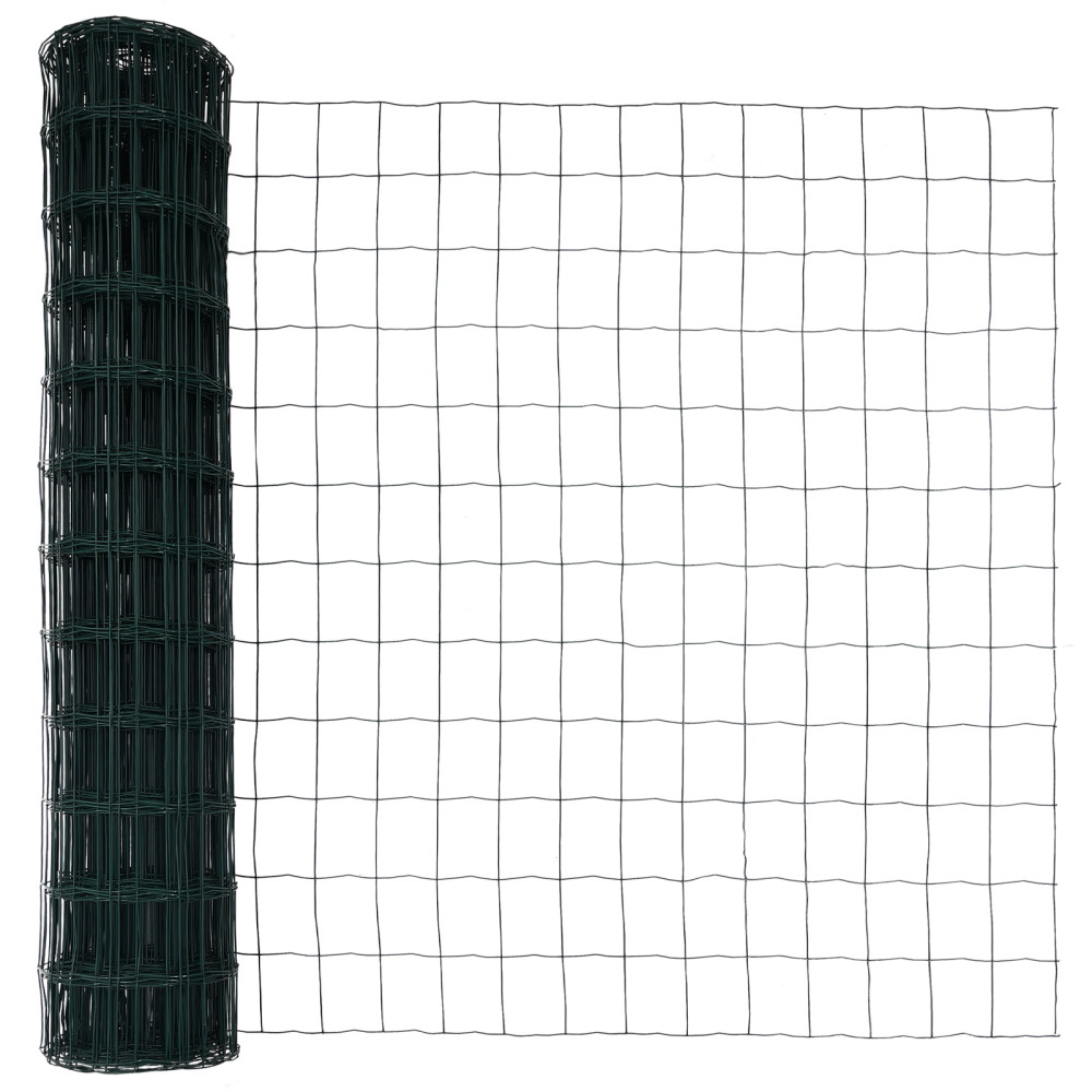 Produktbild för Utomhus Euro Zaorlarsgränd 25 x 1 m PVC-belagda stål Grön Mesh