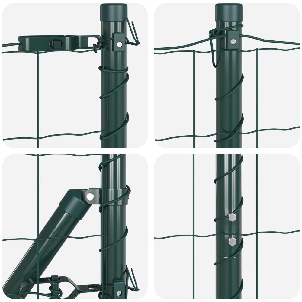 Produktbild för Utomhus Euro Zaorlarsgränd 25 x 1 m PVC-belagda stål Grön Mesh