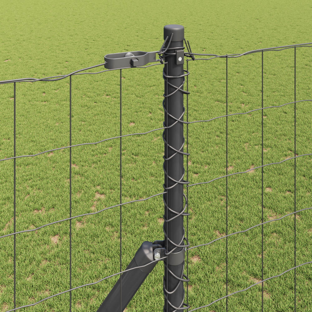 Produktbild för Utomhus Euro Zaorlarsgränd 10 x 1,5 m PVC-belagda stål Grå Mesh
