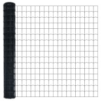 Produktbild för Utomhus Euro Zaorlarsgränd 10 x 1,5 m PVC-belagda stål Grå Mesh