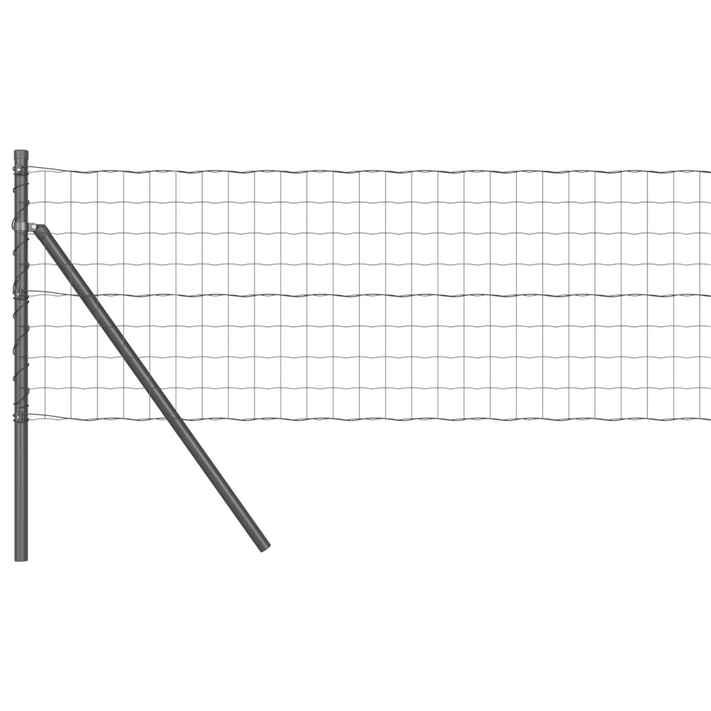 Produktbild för Utomhus Euro Zaorlarsgränd 25 x 0,6 m PVC-belagda stål Grå Mesh